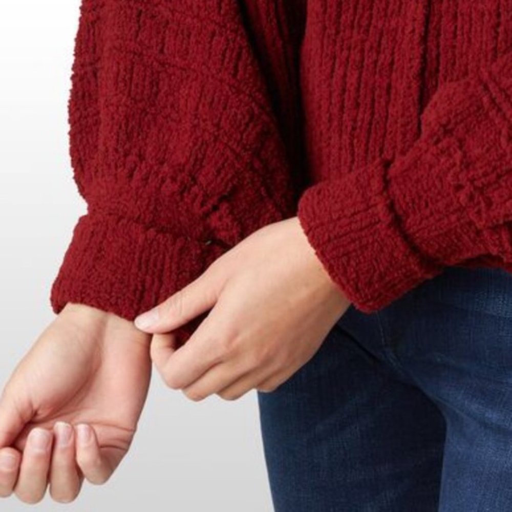 NWT FREE PEOPLE CRANBERRY PULLOVER SWEATER - Picture 3 of 9